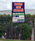 Downs Mini Storage signage on McDougall Street, Toowoomba